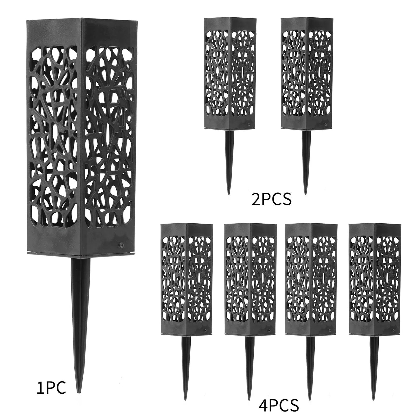 Grave Vase Plastic Stake In Ground Cemetery Grave Fluted Flower Vases Holder with Drainage Hole for Gravestone Decorations