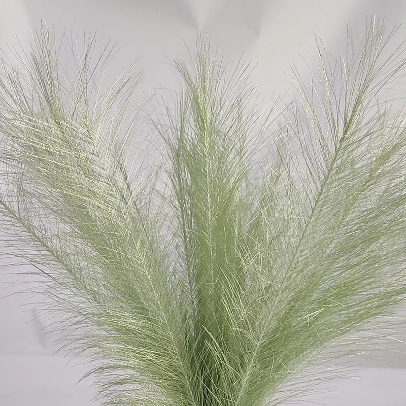 Artificial Pampas Grass Bouquet Gold Silver Metal Wire Simulated Reed For Bedroom Room Wedding Home Decoration Fake Plant