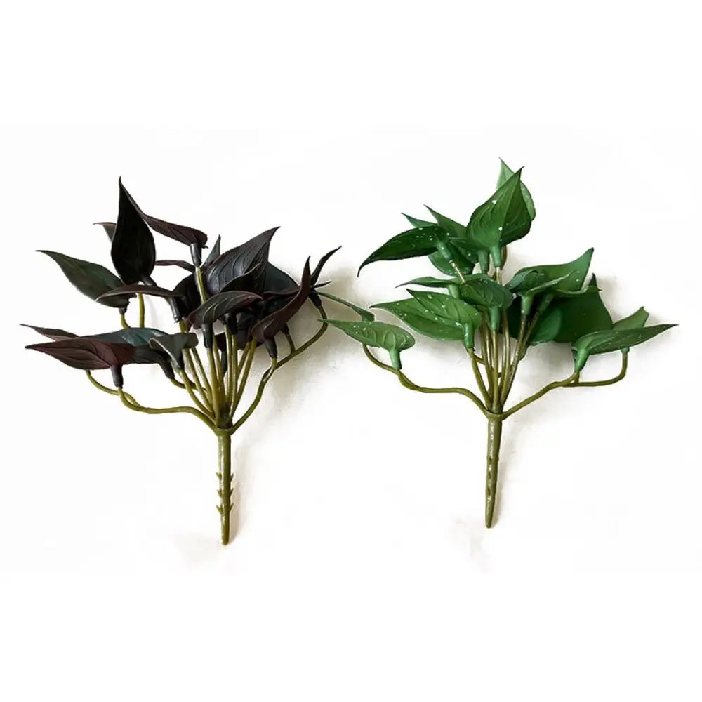 Soft Glue Artificial Plant EVA Green Faux Copper Coin Grass Garden Decoration Home Office Succulent Plants Leaves Home Office