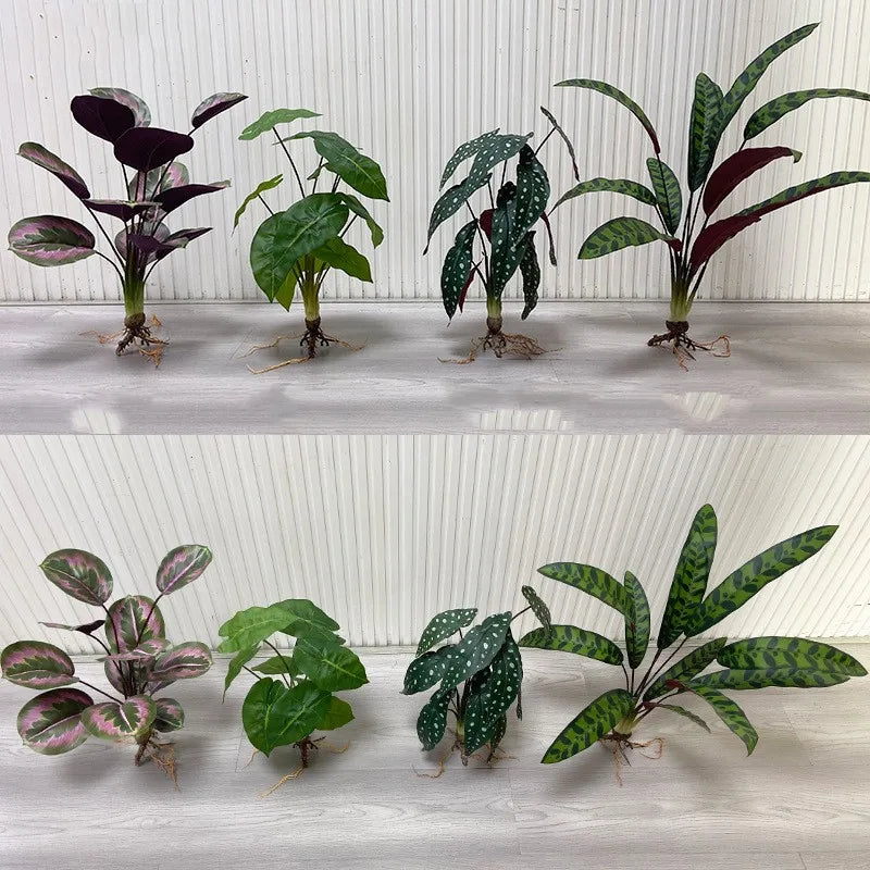 Artificial Flower Fake Plants Green Tree Bamboo Bonsai Outdoor Garden Wall Living Wedding Balcony Bedroom Leaves Home Decoration
