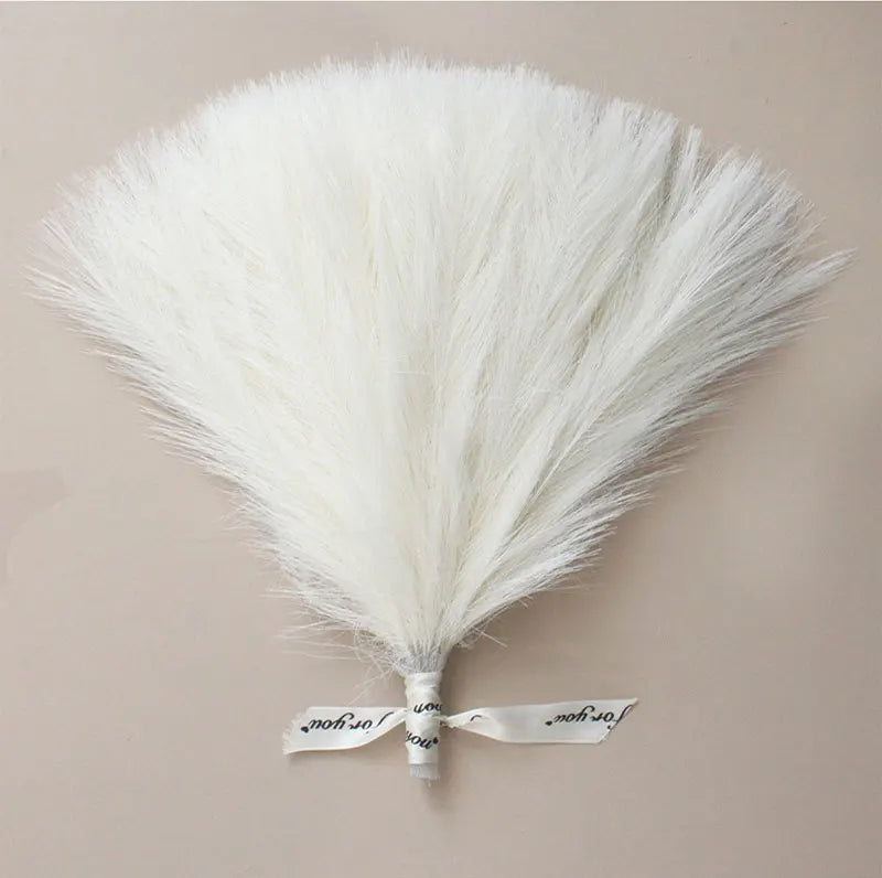 20pcs Artificial Pampas Grass Flower Bouquet For Home Wedding Decoration DIY Bedroom  Plant Flower Wall Vase Fake Plant Reed