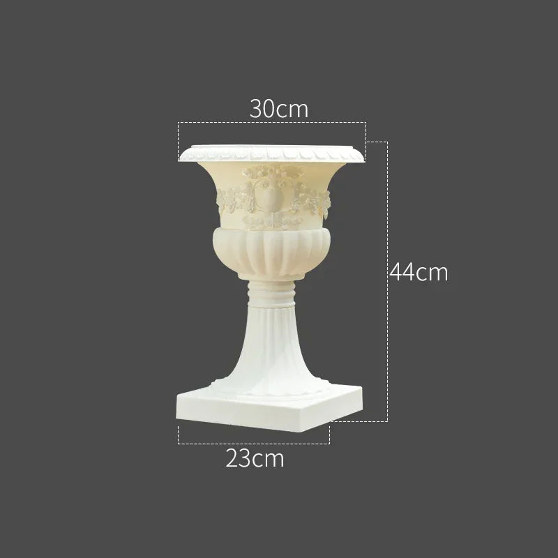 Golden Vase Wedding Birthday Christmas Festival Party Site Decoration Originality Retro Style European Plastic Flower Pot Vases
