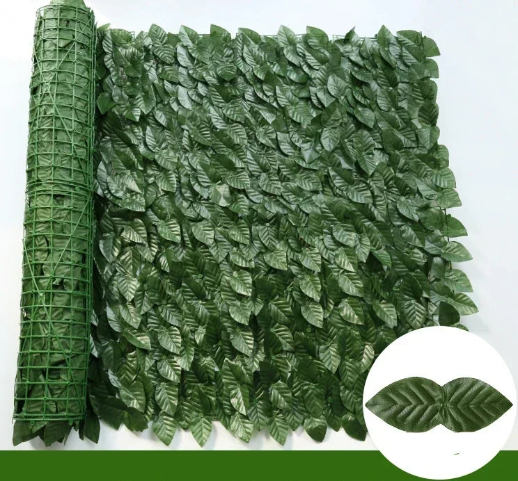 100X300cm Artificial Ivy Fence Plant Grass Wall Panel Faux Green Leaf Hedge Privacy  Screen Outdoor Home Garden Balcony Decor