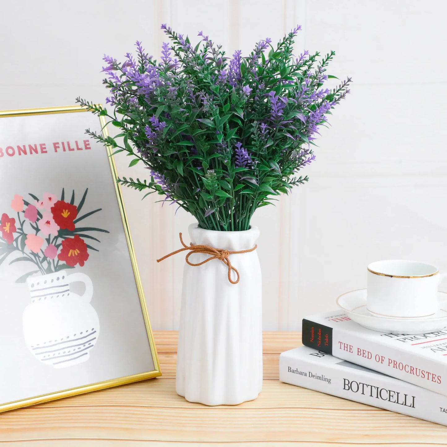 35cm 7 Fork Artificial Leaf Ear Lavender Wedding Home Decoration Wheat Ear Flower Project Artificial Flower Outdoor Decoration