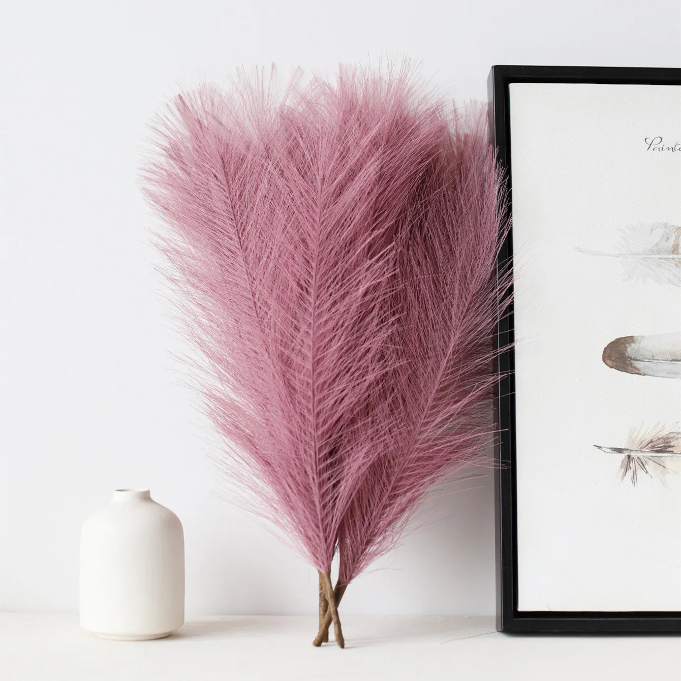 1/5/10/30pcs High Quality Bouquet pampas grass decoration 42cm Fluffy Pampas Grass Christmas Vase Decor Wedding Home Decor DIY