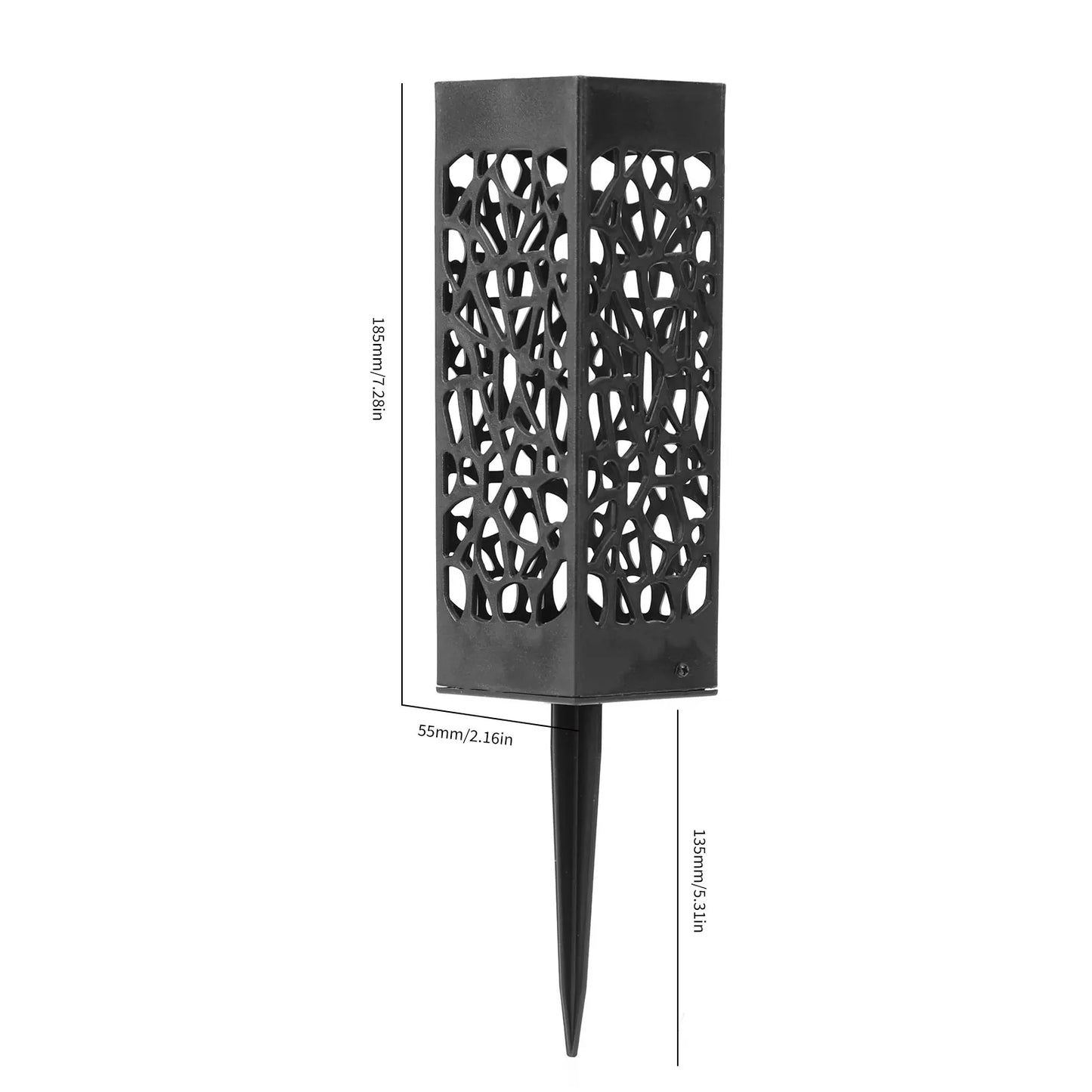 Grave Vase Plastic Stake In Ground Cemetery Grave Fluted Flower Vases Holder with Drainage Hole for Gravestone Decorations