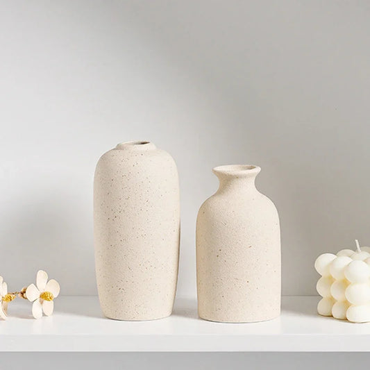 Ceramic Vase White Flower Pot Nordic Decorative Vase Dry Flower Vases for Home Living Room Desktop Decor ваза для цве