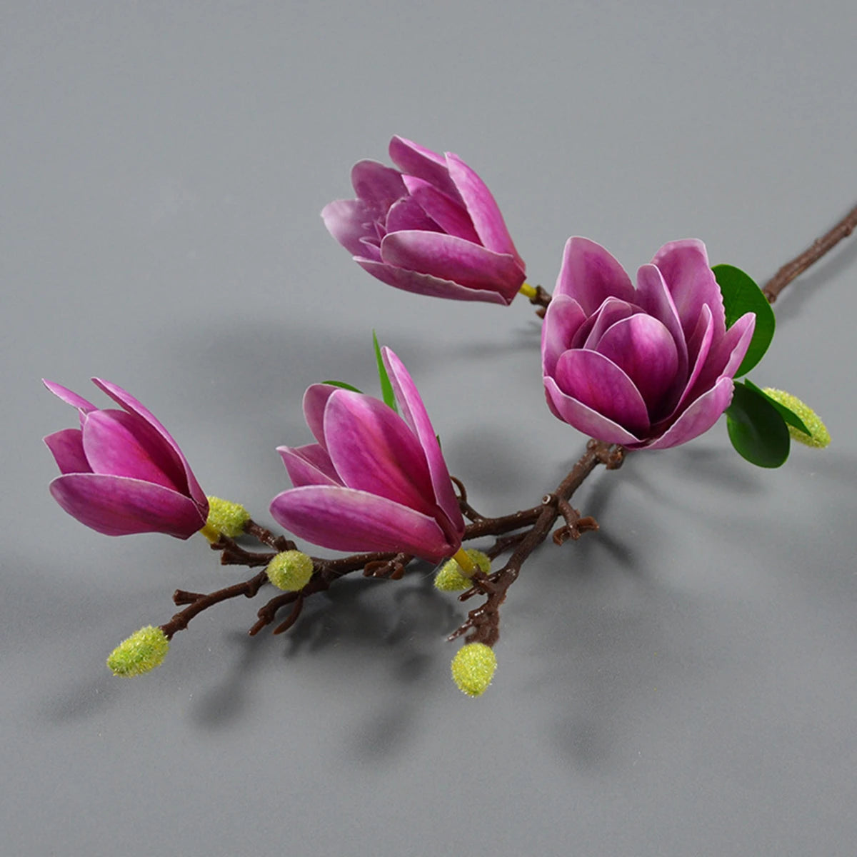 Artificial Flower Silk Magnolia Bouquet Diy Photo Props Wedding Bridal Festival Table Party Vase Home Outdoor Garden Decoration