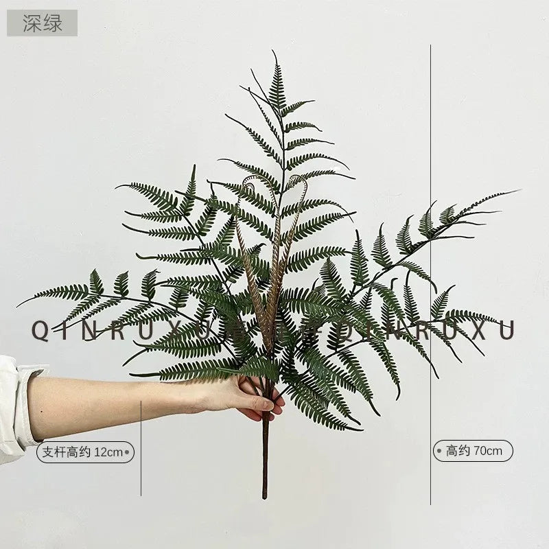 Large Bouquet Simulation Plants Soft Greenery Simulation Fern Plant Wall with Material Persian Grass Fake Plants Home Decor
