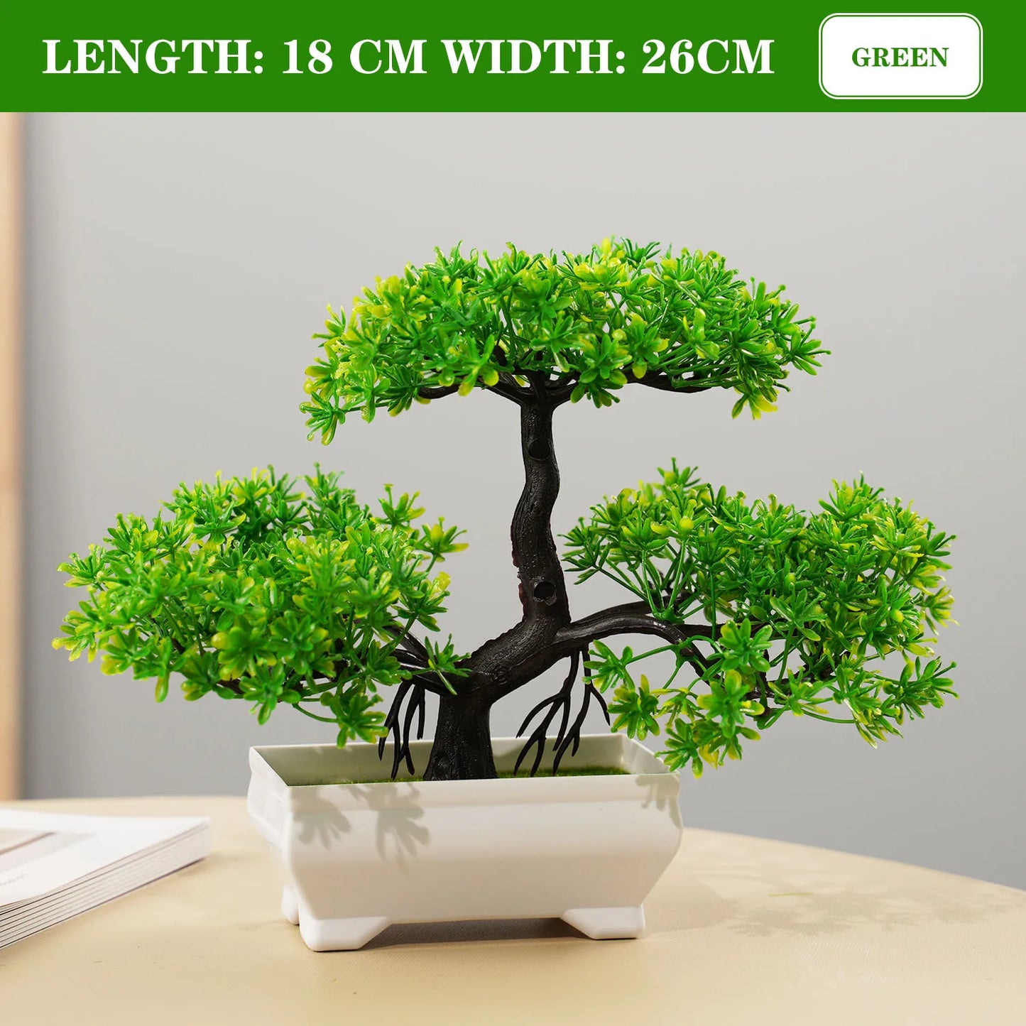 Artificial Plants Bonsai Small Tree Simulation Pot Plants Fake Flowers Table Potted Ornaments for Hotel Garden Home Decor