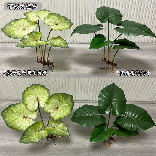 Artificial Flower Fake Plants Green Tree Bamboo Bonsai Outdoor Garden Wall Living Wedding Balcony Bedroom Leaves Home Decoration