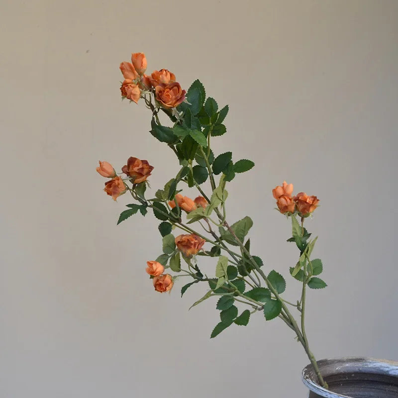 63CM18 Little Rose Artificial Flower Home Wedding Hotel Restaurant Decoration Photography Mini Rose Lintel