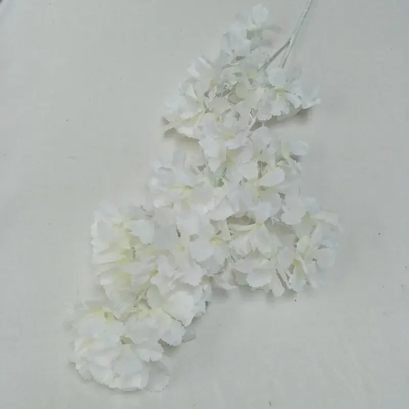 90CM Artificial 4-pronged Cherry Blossom White Stem Silk Flower Arch Suspended Ceiling Artificial Flower Home Wedding Decoration