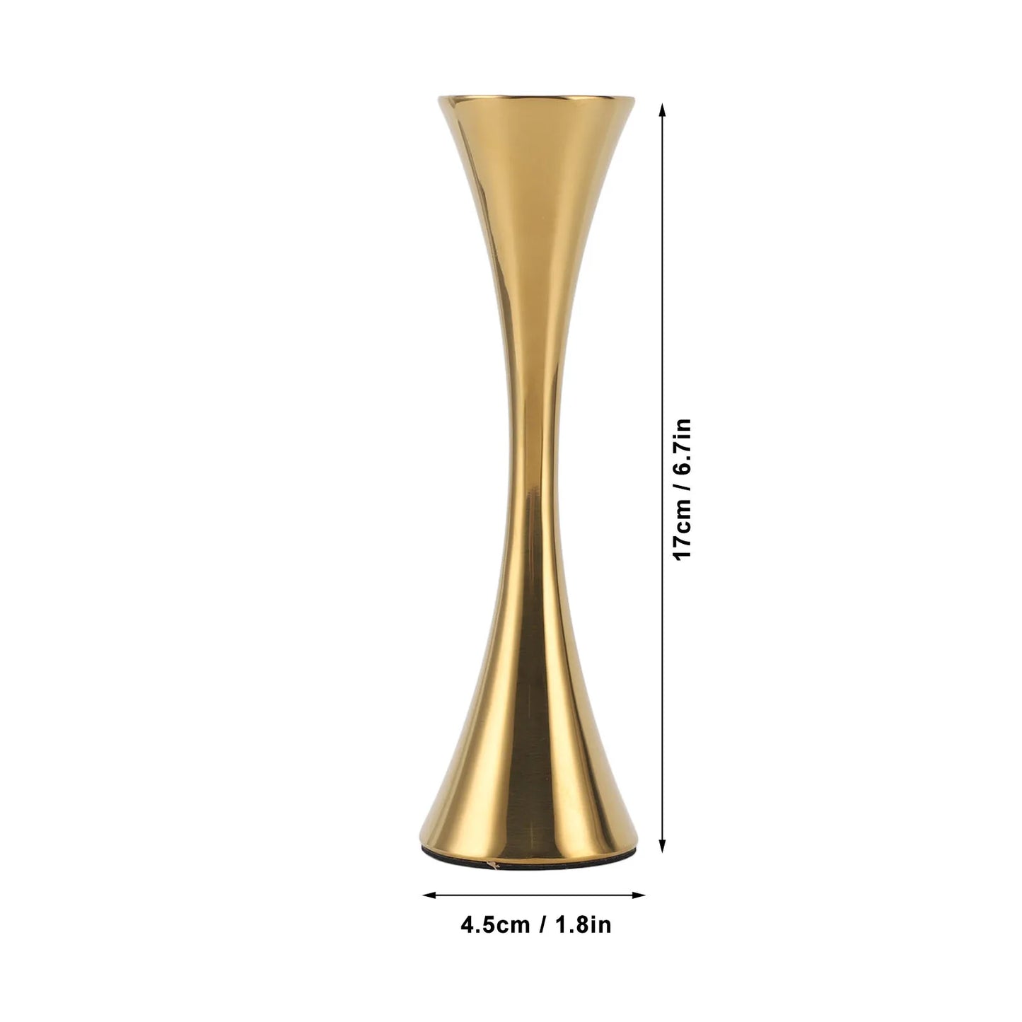 Dry Flower Vases Stainless Steel Flower Vase Modern Gold Rustproof Round Mouth Slim Artistic for Home