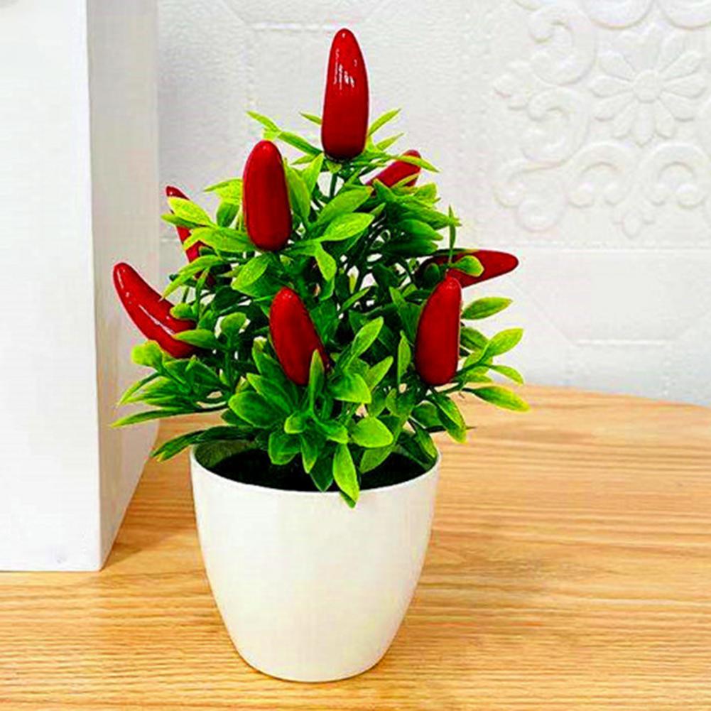 Artificial Fruit Bonsai Landscaping Artificial Fruit Bonsai Orange Pomegranate Fruit Tree Garden Decoration Fake Plant Flower