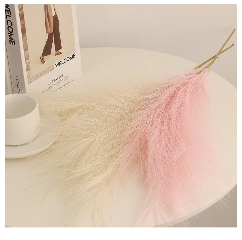 42cm Artificial Phragmites Pampas Grass Artificial Flowers 1/5/10/30pcs Home Decor Bedroom Room Decor Home Party Decoration
