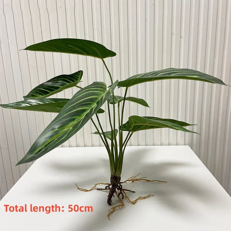 Artificial Flower Fake Plants Green Tree Bamboo Bonsai Outdoor Garden Wall Living Wedding Balcony Bedroom Leaves Home Decoration