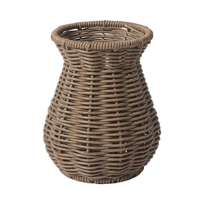 Decorative Rattan Vase Woven Decorative Table Vase for Dried Flower,Home and Office Durability and Waterproof Decors