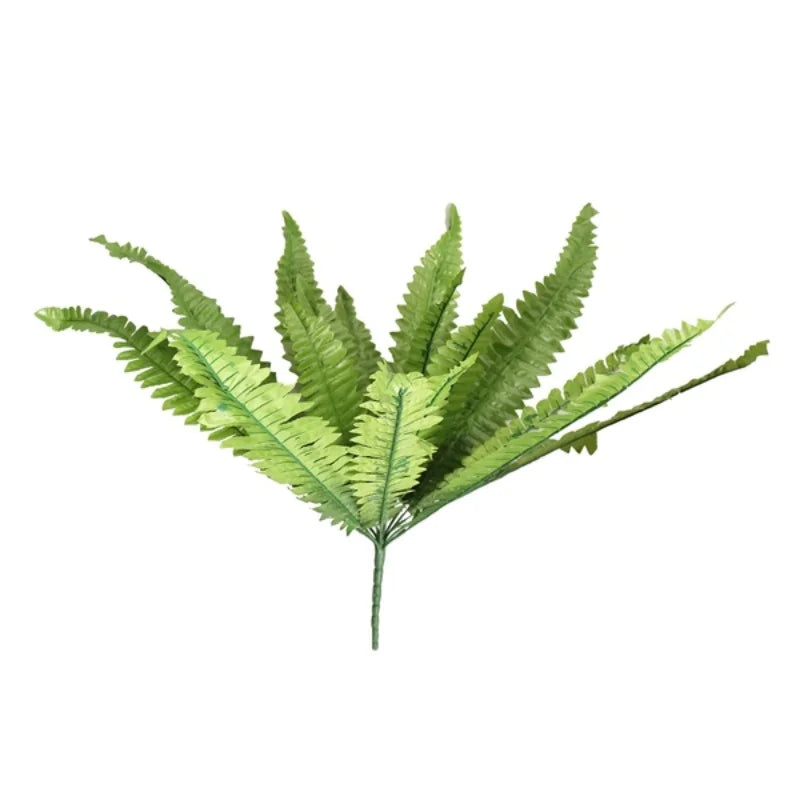 UV Resistant Lifelike Artificial Boston Fern, Artificial Ferns For Outdoors, Faux Ferns Fake Ferns Artificial Plants Durable