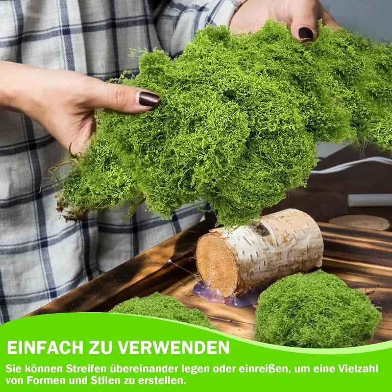 200/30g Eternal Life Moss Grass Artificial Green Plants Mini Landscape Fake Grass Garden Living Room Home Decoration DIY Crafts