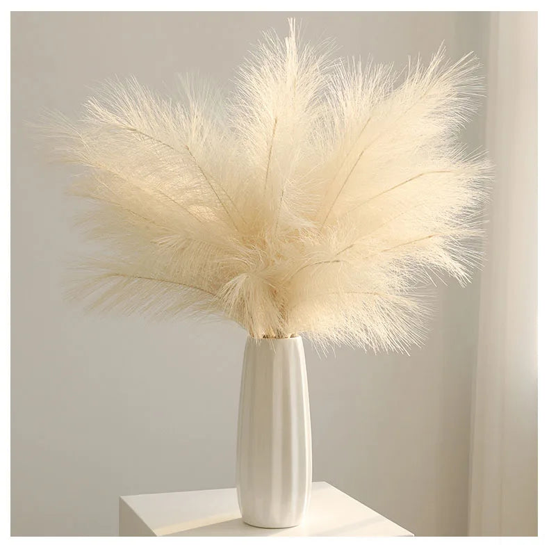 42cm Artificial Phragmites Pampas Grass Artificial Flowers 1/5/10/30pcs Home Decor Bedroom Room Decor Home Party Decoration