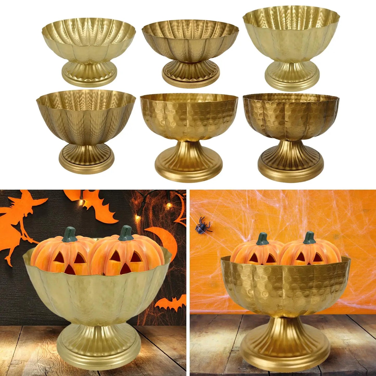 French Urn Planter Photography Props Traditional Plant Vase Iron Basin Flower Planter for Cafe Indoor Office Living Room Home
