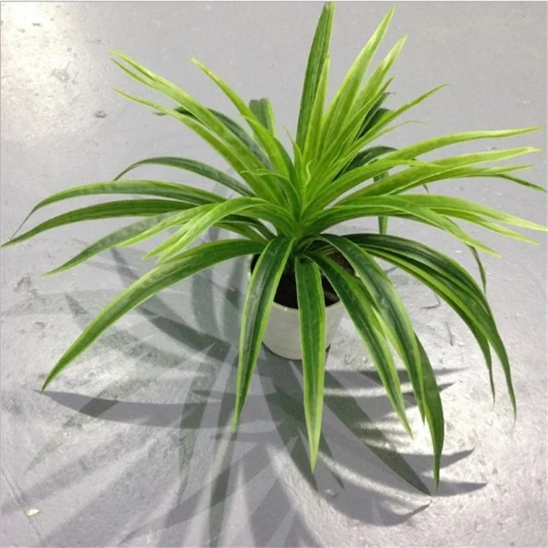 Artificial Chlorophytum Comosum Branch Plastic Plants Wedding Decor Simulation Green Plant No Pot Hotel Shoppingmall Decoration