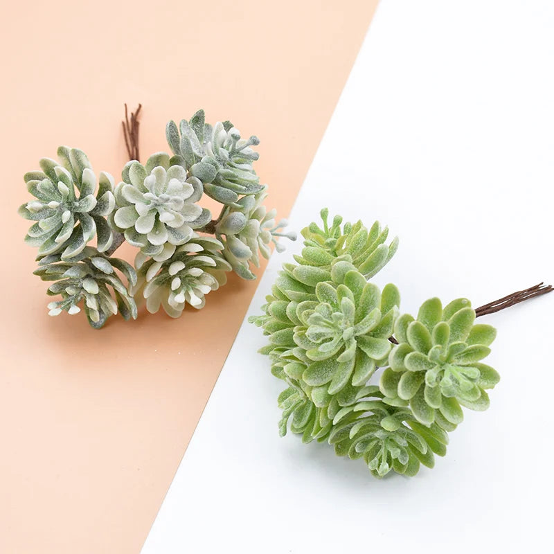 Artificial Plants for Home Wedding Decoration Silk Flowers for Scrapbooking Fake Plastic Decorative Christmas Wreat