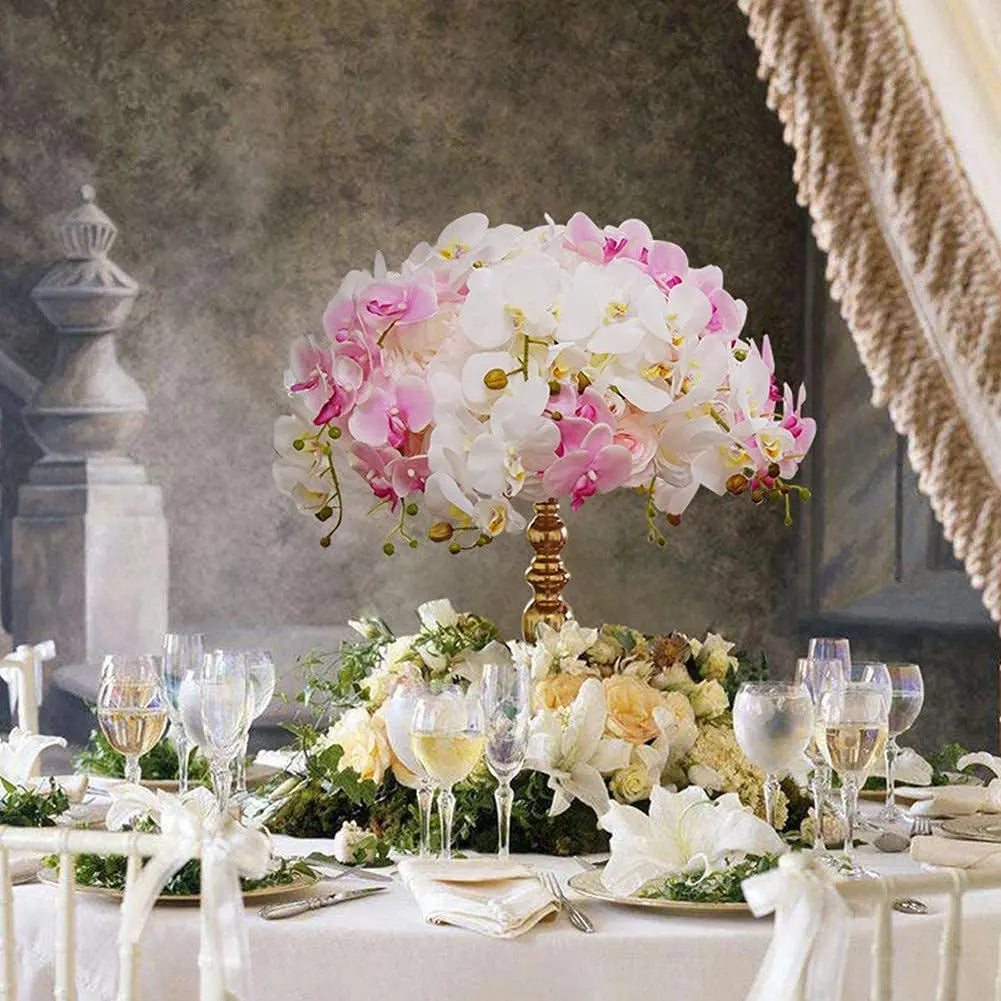 Metal Candle Holders Flowers Vase Candlestick Centerpieces Road Lead Candelabra Centerpieces Wedding porps Christmas decoration