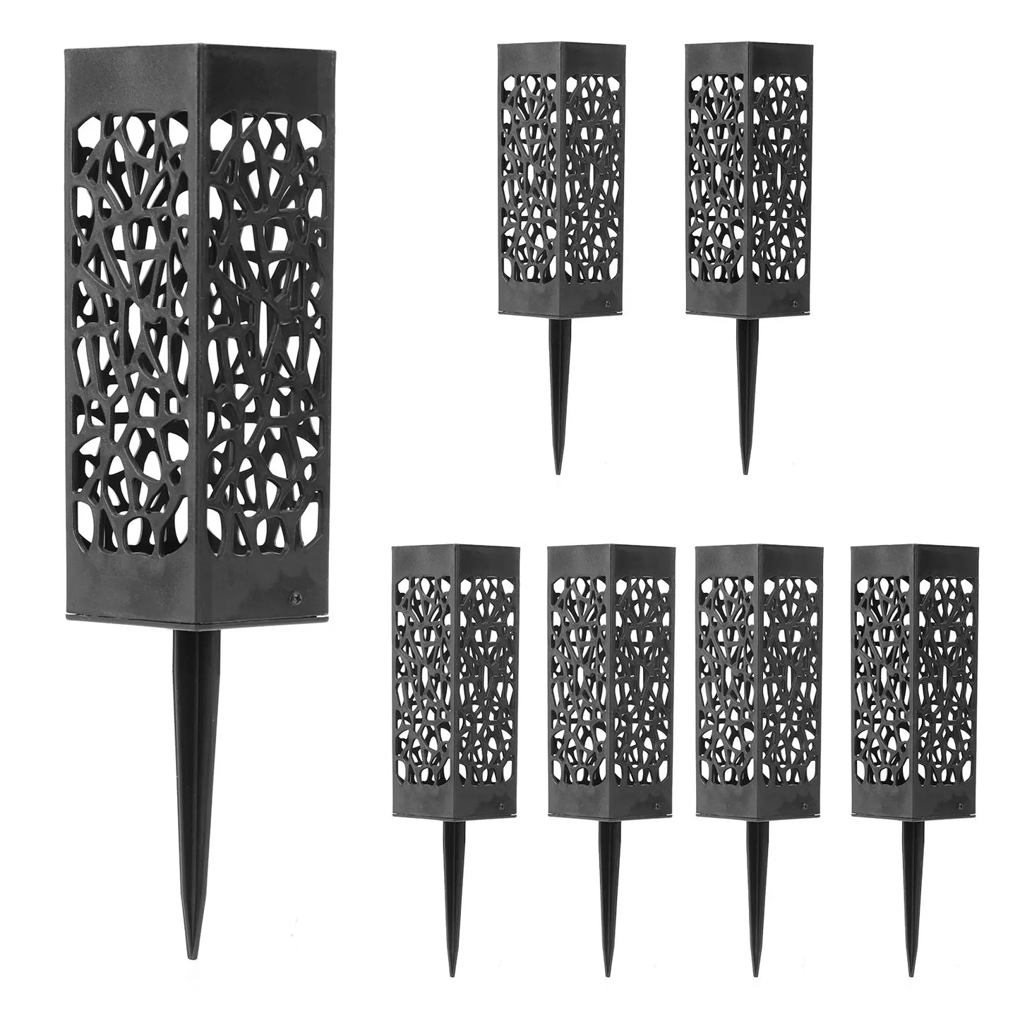 Grave Vase Plastic Stake In Ground Cemetery Grave Fluted Flower Vases Holder with Drainage Hole for Gravestone Decorations