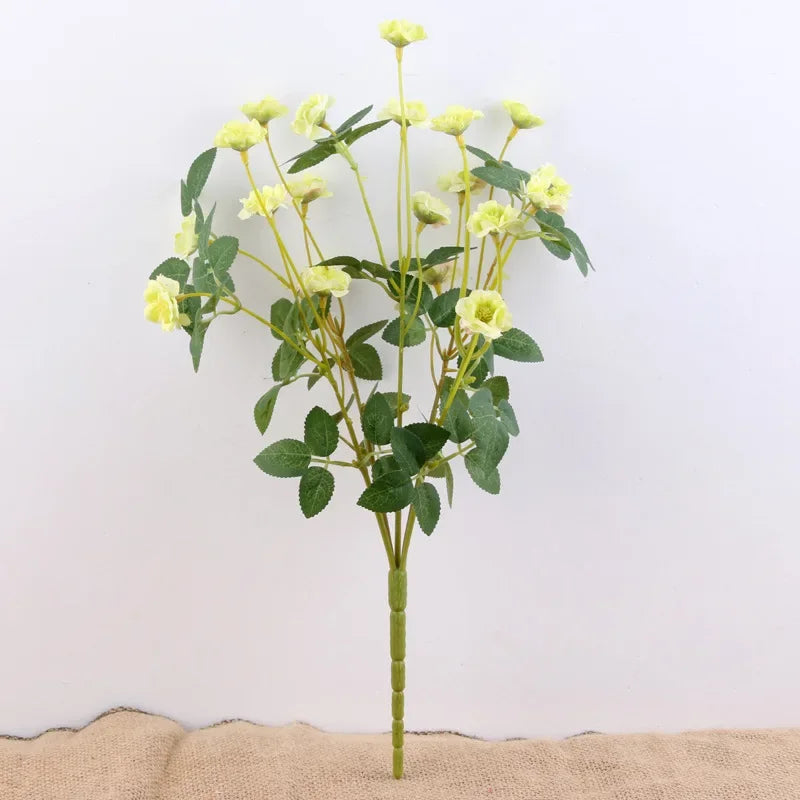 Artificial Silk Rose for Garden Decoration, Fake Bouquet, 15 Heads, Artificial Flowers, Christmas, Wedding, Home, Outdoor, 3Pcs
