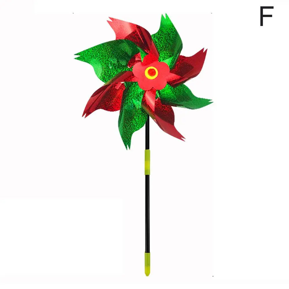 1pc Reflective Birds Repellent Windmills Sparkly Pinwheel With Stake Bird Scare Devices For Spring Garden Decor Supplies