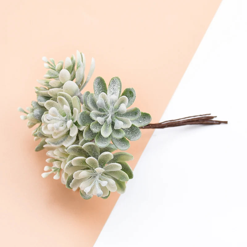 Artificial Plants for Home Wedding Decoration Silk Flowers for Scrapbooking Fake Plastic Decorative Christmas Wreat