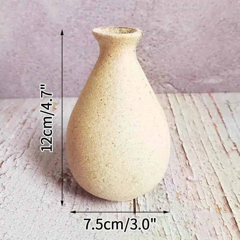 Wooden Flower Vase Retro Art Flower Bottle Dining Table Decorations Nordic Room Tabletop Ornament Living Room Decoration Ваза