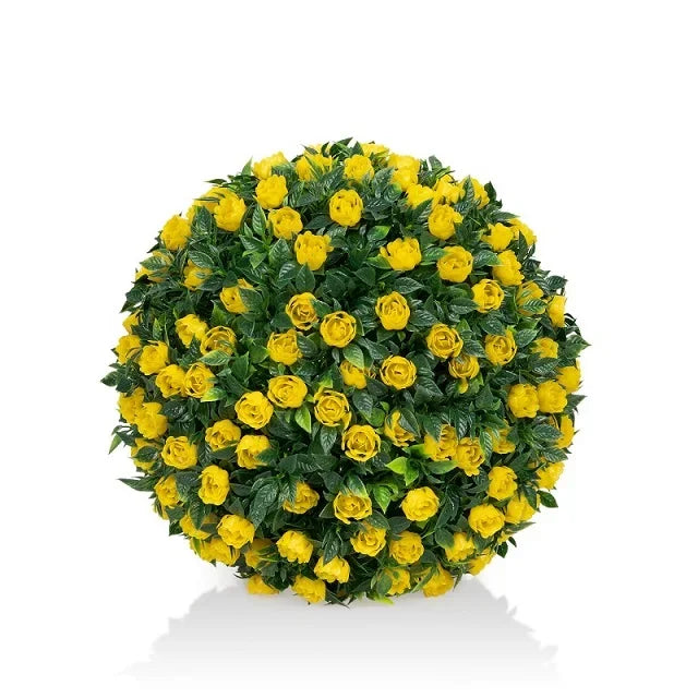 Artificial Flower Balls Hanging Decorative Simulated Fake Plant Landscaping Outdoor Courtyard Roof Home Garden Durable Decor