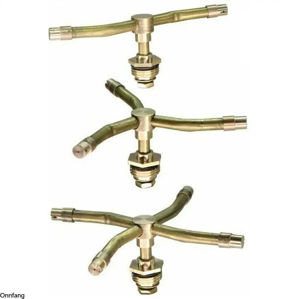 2/3/4 Arm Automatic Rotary Sprayer 360 Degree Rotation Brass Lawn Irrigation Sprinkler Heads Garden Accessories Watering Nozzle