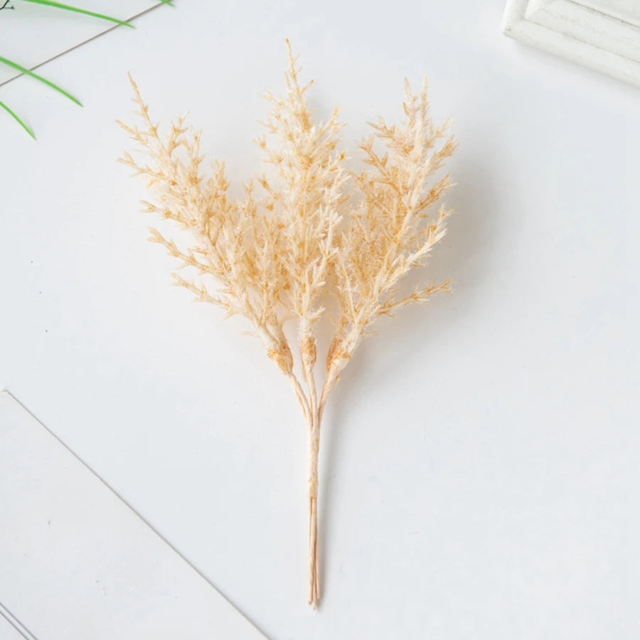 Artificial Plants Autumn Golden Silvery Fake Branch For Festival Tree Wreath Home Accessories Wedding Archway Decor Scrapbook