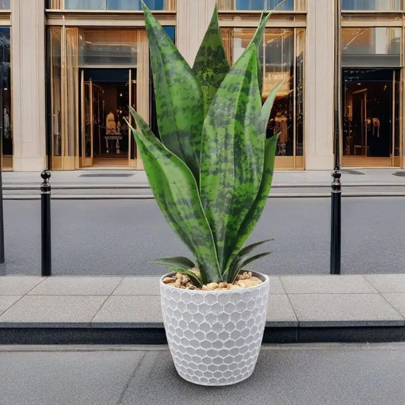 35CM Artificial Succulent Plants Tiger Orchid Indoor and Outdoor Aloe Vera Tropical Fake Leaves Room Desktop Party Home Decor
