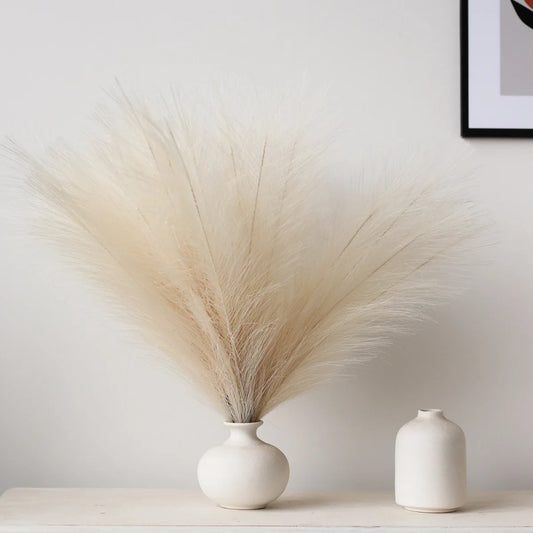 1/5/10/30pcs High Quality Bouquet pampas grass decoration 42cm Fluffy Pampas Grass Christmas Vase Decor Wedding Home Decor DIY