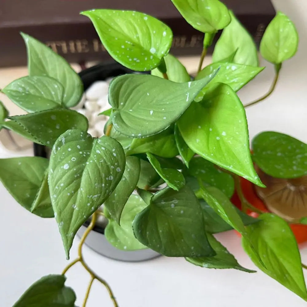 Soft Glue Artificial Plant EVA Green Faux Copper Coin Grass Garden Decoration Home Office Succulent Plants Leaves Home Office