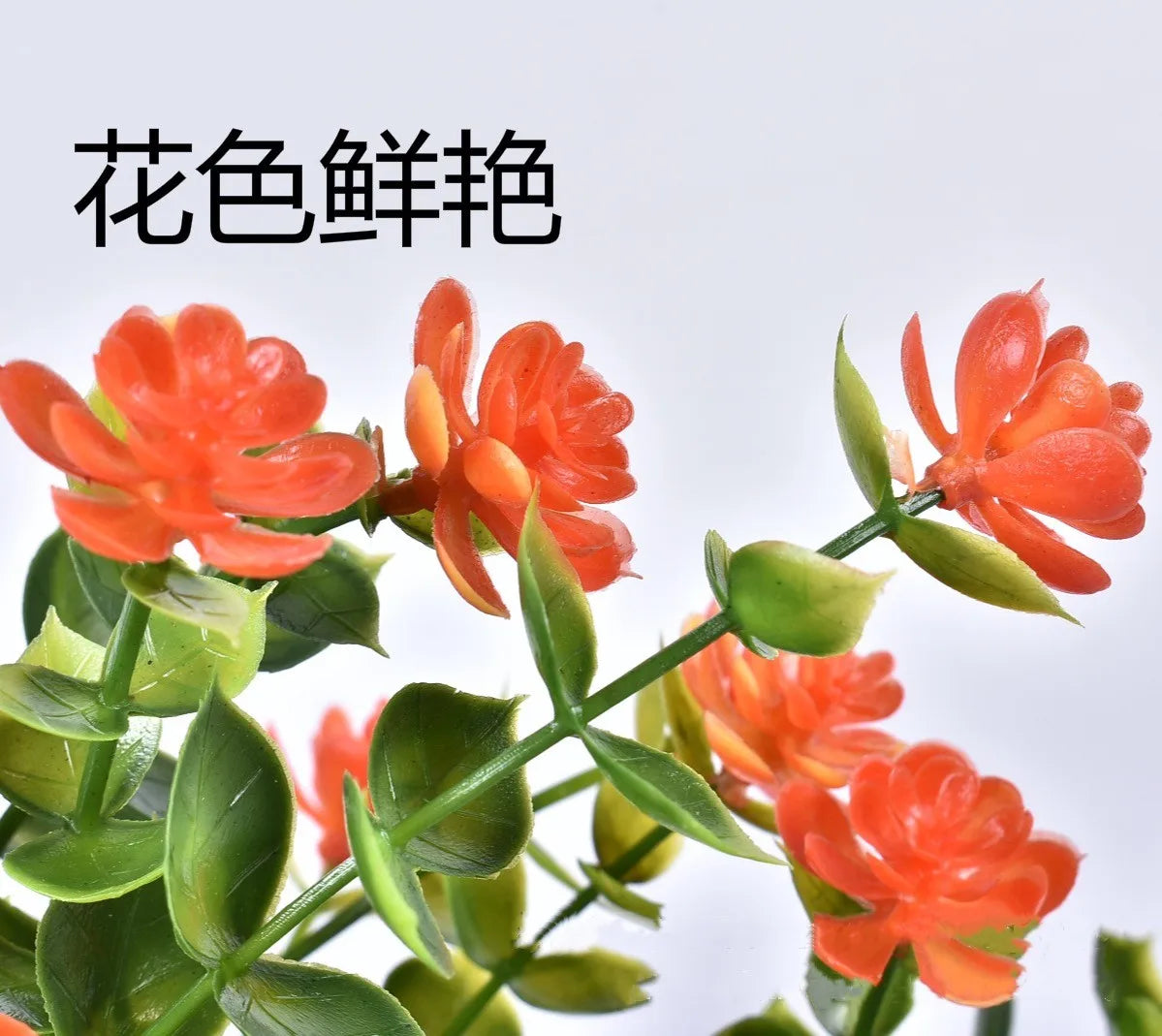 1pcs/lot Artificial Flowers 7-Pronged, 35 Mesh Eucalyptus Plastic Fake Flower Greenery Shrubs Plants Wedding Party Decoration