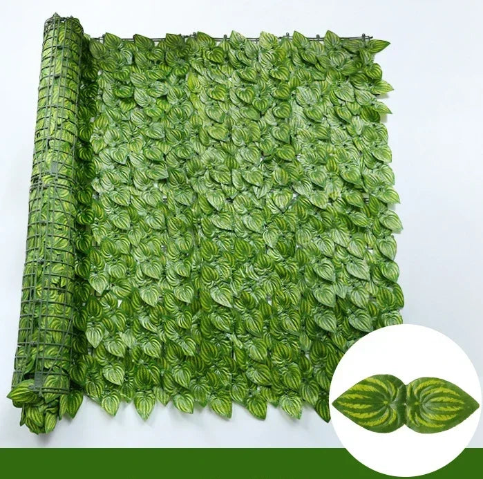 100X300cm Artificial Ivy Fence Plant Grass Wall Panel Faux Green Leaf Hedge Privacy  Screen Outdoor Home Garden Balcony Decor