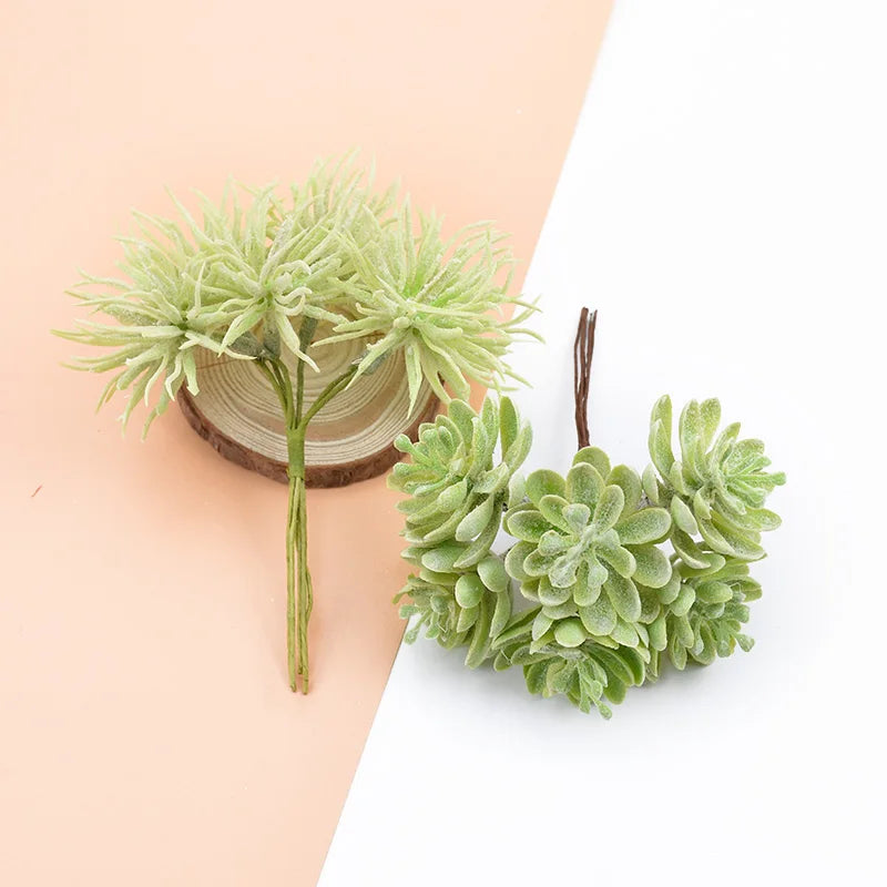 Artificial Plants for Home Wedding Decoration Silk Flowers for Scrapbooking Fake Plastic Decorative Christmas Wreat