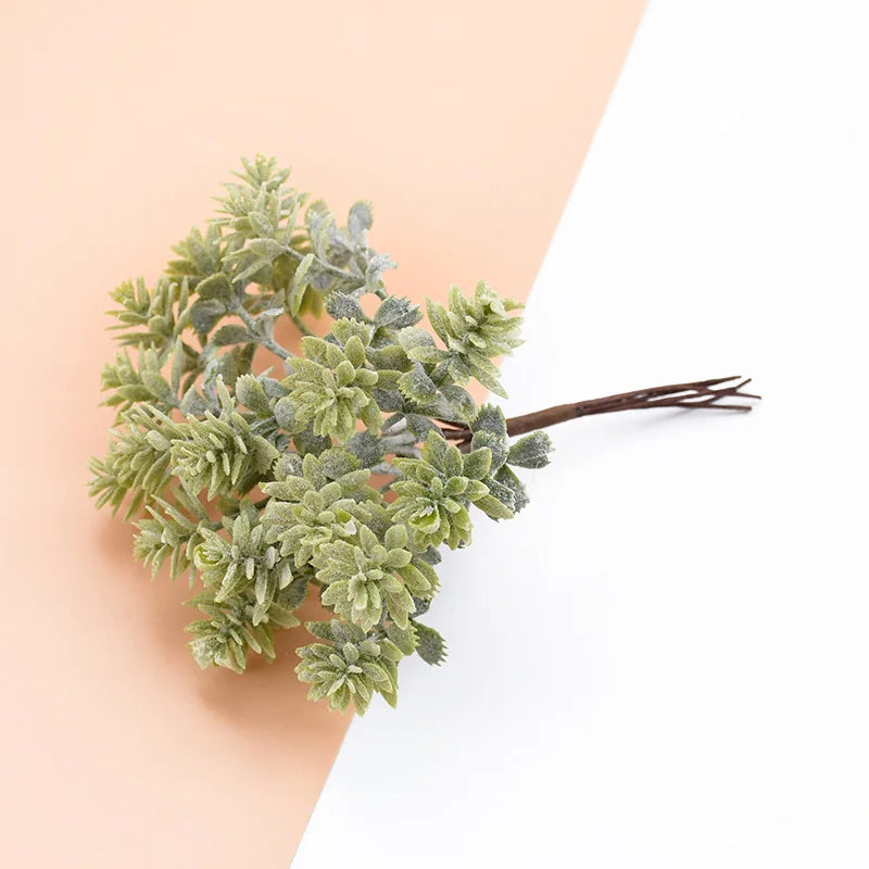 Artificial Plants for Home Wedding Decoration Silk Flowers for Scrapbooking Fake Plastic Decorative Christmas Wreat