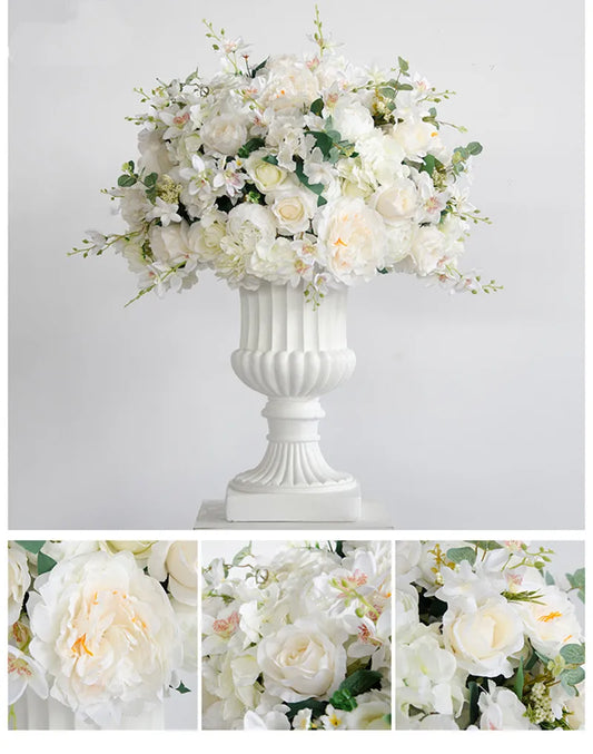 30/40/55cm artificial table decoration flower ball silk Roman flower pot wedding decoration guide road photography flower row
