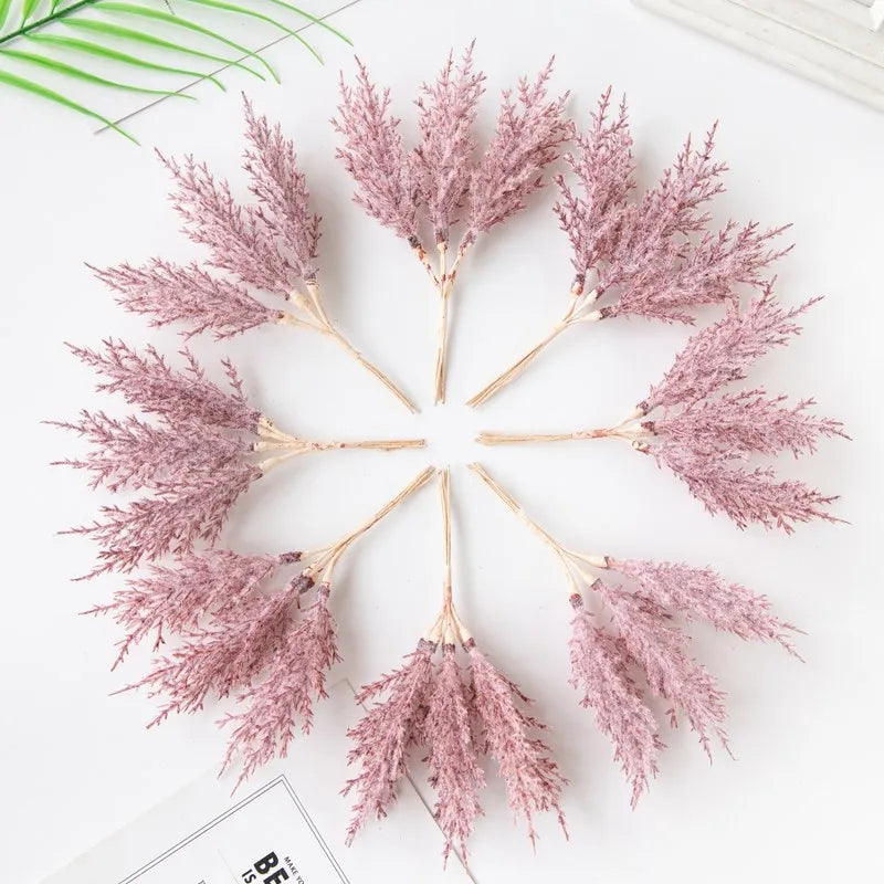 Artificial Plants Autumn Golden Silvery Fake Branch For Festival Tree Wreath Home Accessories Wedding Archway Decor Scrapbook