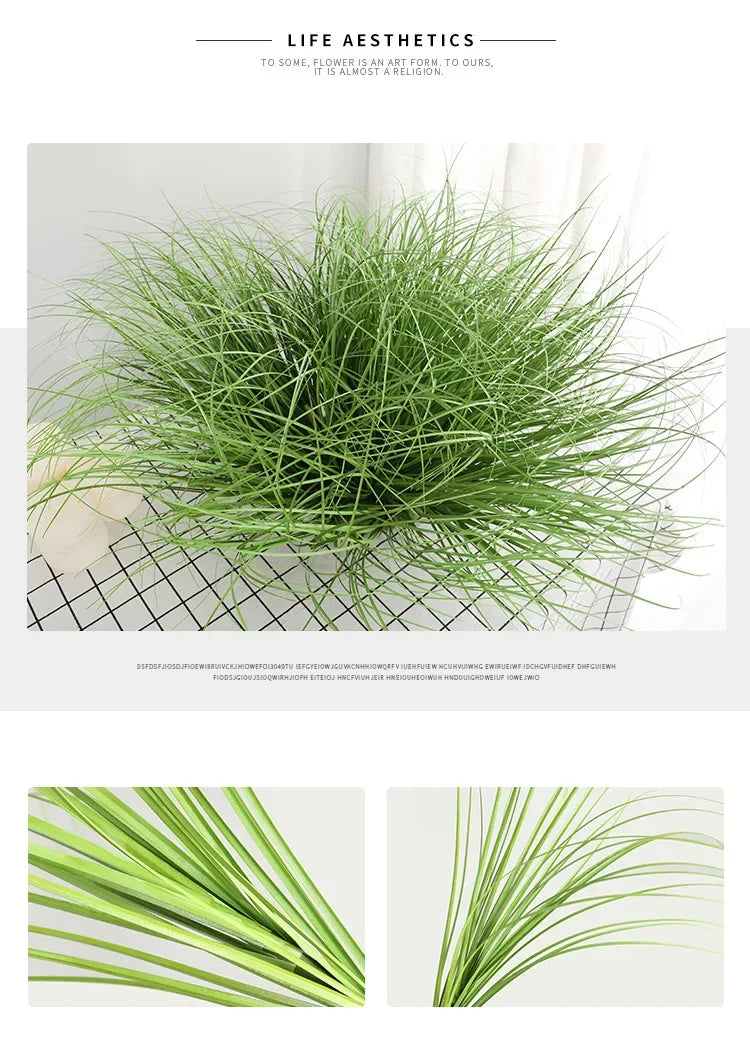 Artificial Grass Home Garden Decoration Fake Plant Miniature Simulation Scene Layout Onion Grass Home Decor  Artificial Plants