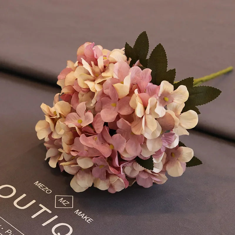 1 Bouquet purple Artificial Flowers Peony Tea Rose Autumn Silk Fake Flowers for DIY Living Room Home Garden Wedding Decoration