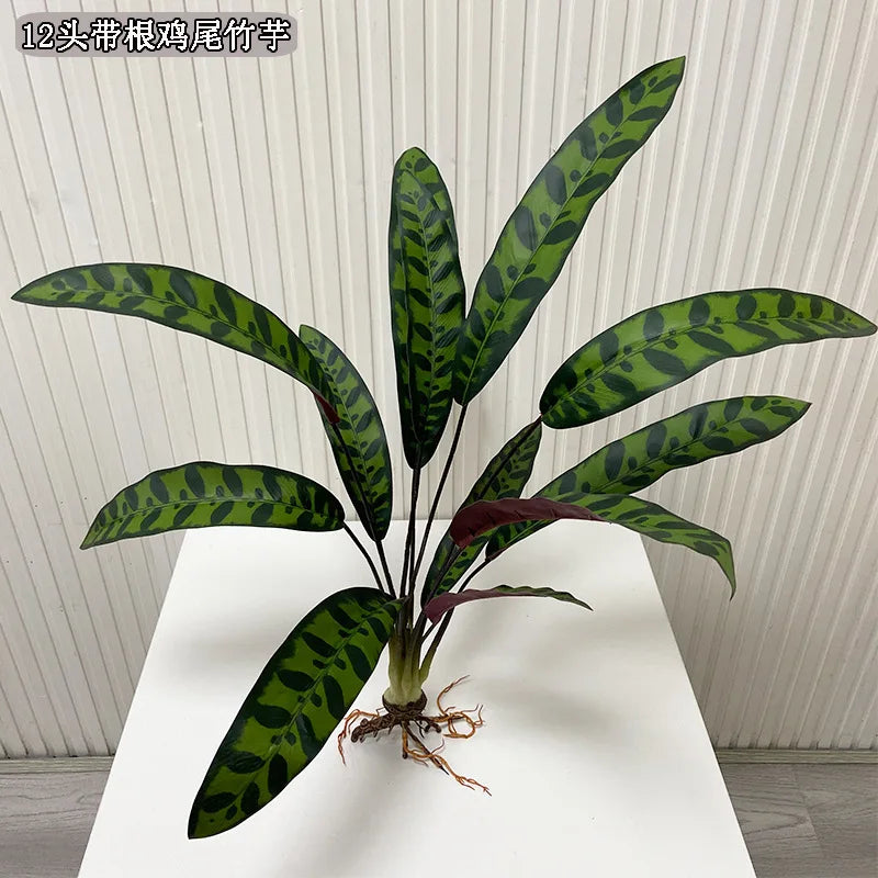 Artificial Flower Fake Plants Green Tree Bamboo Bonsai Outdoor Garden Wall Living Wedding Balcony Bedroom Leaves Home Decoration