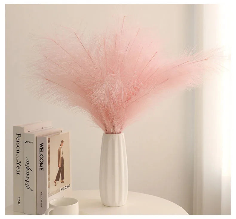 42cm Artificial Phragmites Pampas Grass Artificial Flowers 1/5/10/30pcs Home Decor Bedroom Room Decor Home Party Decoration